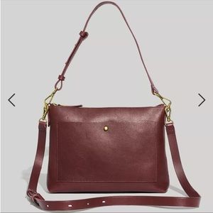 Madewell Transport Shoulder Crossbody Bag, Dark Cabernet, NWT